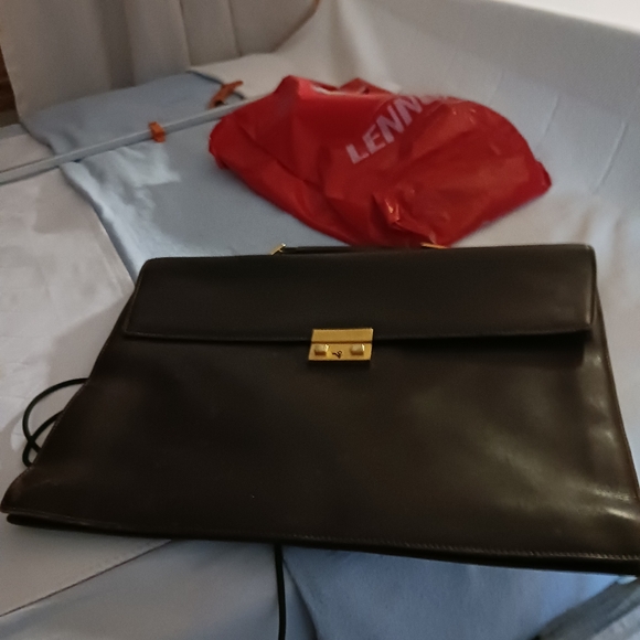 Leather brief case - Picture 2 of 4